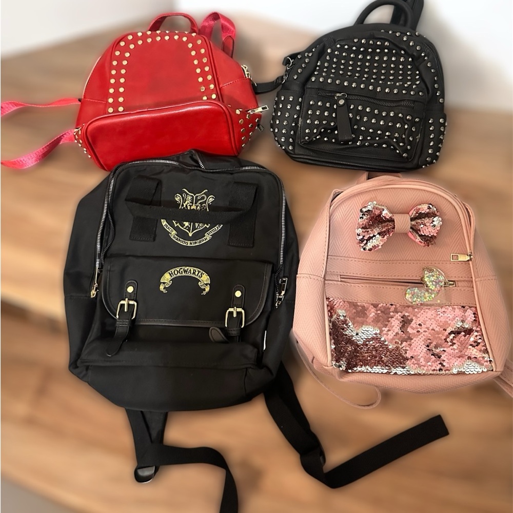 Pink Sequin Mini Backpack - Picture 2 of 2